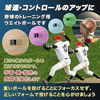 Amazon | Anopono ウエイトボール パワーボール 4種セット野球